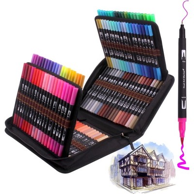 Filzstifte Set 120 Farben Pinselstifte Brush Pens Marker Kalligraphie Drawing