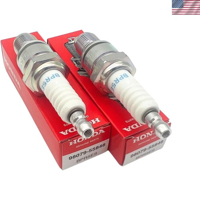 #ad Pack of 2 Genuine Spark Plugs 98079 55846 Replaces NGK for Honda Engines $20.39