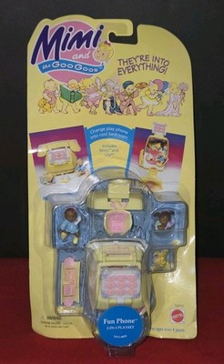Vtg Rare 1995 Mimi & Goo Goos Fun Phone Mimi & Lila NOS Sealed #13711 Mattel 