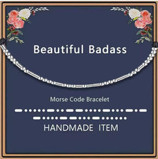 Morse Code Bracelets for Women, Inspirational Gifts Jewelry Girls Birthday Gradu
