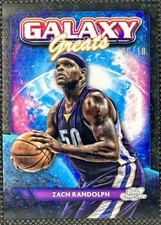 Zach Randolph 2024 Topps Cosmic Galaxy Greats Black Eclipse SSP Grizzlies #/10