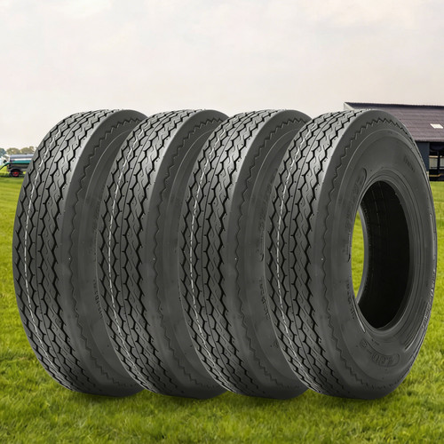 4PCS 4.80-8 Trailer Tires 4.80x8 6PR Heavy Duty 4.8-8 Load Range C Tubeless Tyre
