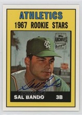 2001 Topps Archives Auto Sal Bando #106TAA Auto 4f5
