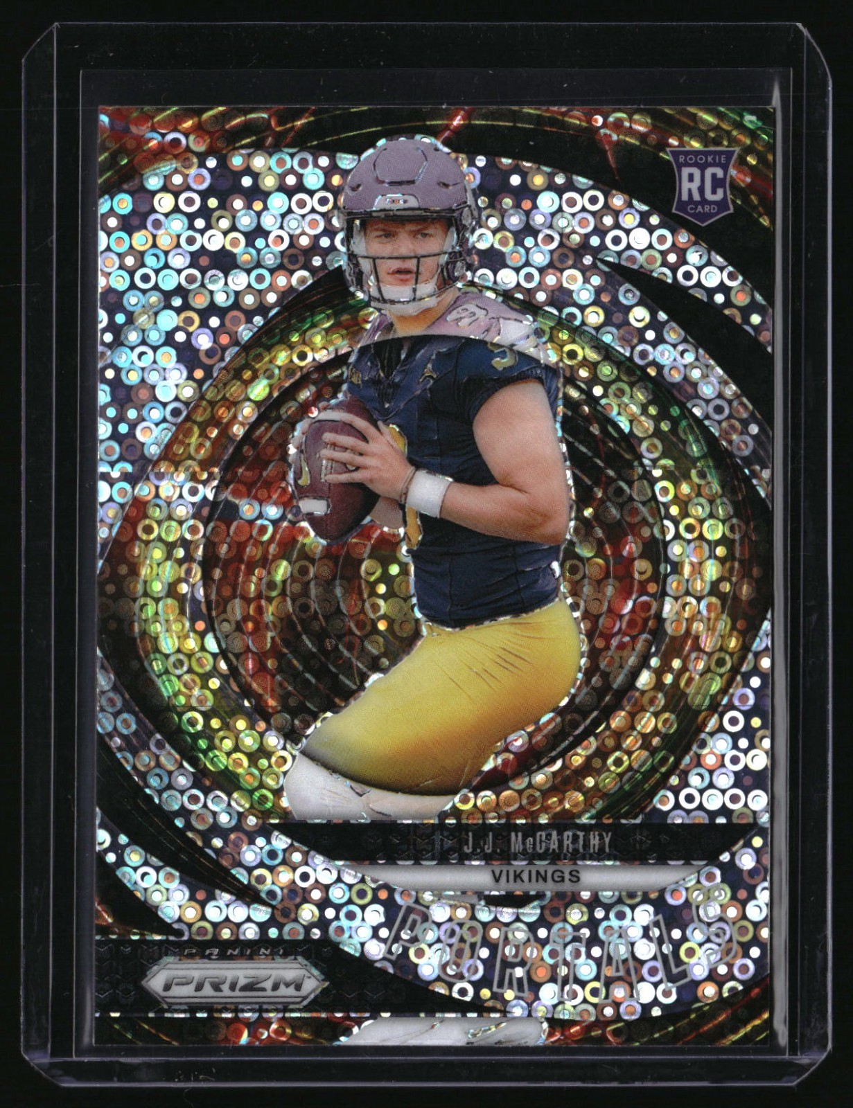 2024 Panini Prizm Football J.J. McCarthy RC Rookie Portals Disco #7