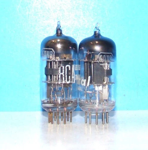 type 6AN8 radio RCA amplifier vintage audio vacuum tubes 2 valves tested 6AN8A