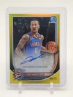 JAYLIN WILLIAMS 2025-26 BOWMAN CHROME AUTO YELLOW REFRACTOR /75 THUNDER Q4193