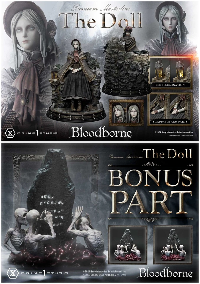 Prime 1 Studio UPMBB-04S 1/4 Bloodborne The Doll Model Statue Bonus Ver IN STOCK - Image 2 of 4
