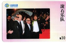 China: Telephone Card - The Rolling Stones - Mick Jagger, Keith Richards, Ron Wood/40