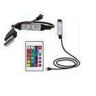 DC 5V -12V USB RGB Controller For 5050 3528 LED Strip Light Remote Controller