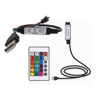 DC 5V -12V USB RGB Controller For 5050 3528 LED Strip Light Remote Controller