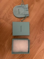 Tiffany & Co. Signature Blue Gift Boxes with Pouches Set of 3 Authentic