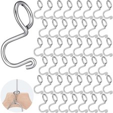 45 Pcs Clothes Hanger Connector Hooks Metal Extender Mini Cascading Outfit Clips