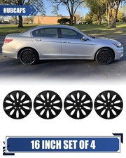 16 Bolt-on Wheel Cover Full Rim 4 Pack Hubcaps For 2008-2012 Honda Accord Sedan