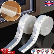 5M Seal Adhesive Silicone Draught Excluder Window Door Tape Weather Stopper NEW