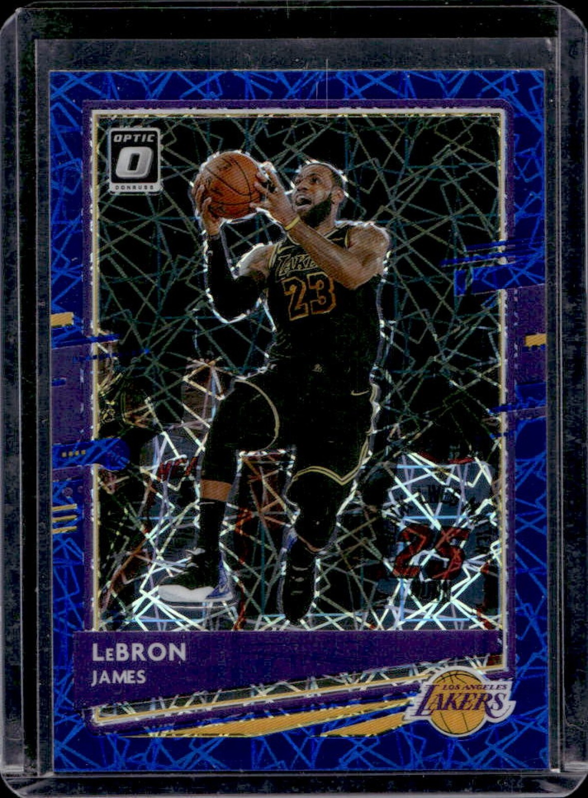 2020-21 Donruss Optic LeBron James Blue Velocity #13 Lakers