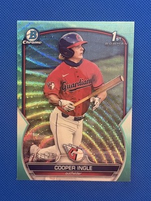 2023 1st Bowman Draft Aqua Wave Refractor RC Cooper Ingle #BDC-85! Rookie! /125