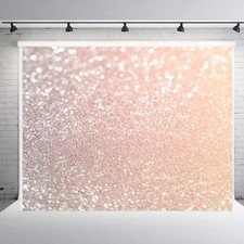 Sequin Glitter Backdrop 6x8ft Light Pink Sparkle Background for Party