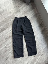 Giorgio Armani vintage light navy blue women's straight High Waist pants Size:42