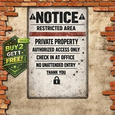 No Trespassing Own Firearms Home Decor Metal Tin Sign Bar Garden