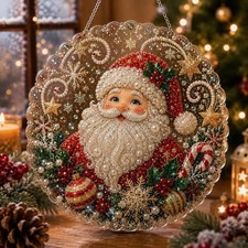 DIY Christmas Santa Diamond Painting Kit, 5D Beaded Pearl Art Craft Set