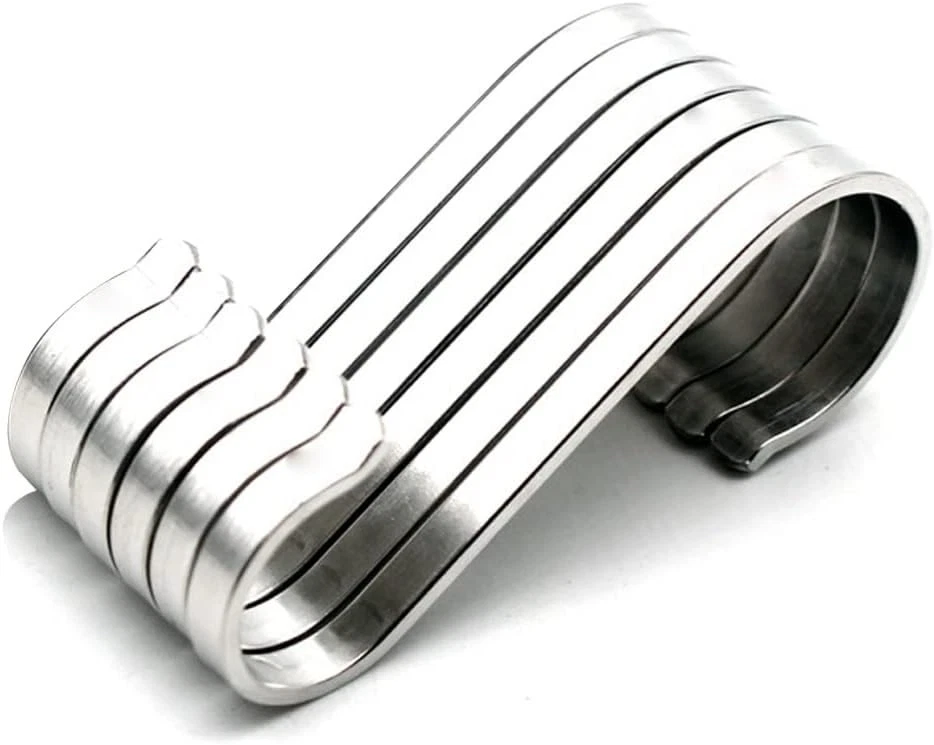 6 Pack S Hooks Multi-function S Shaped Hooks Stainless Steel S Hook S Hook - Photo 1/4