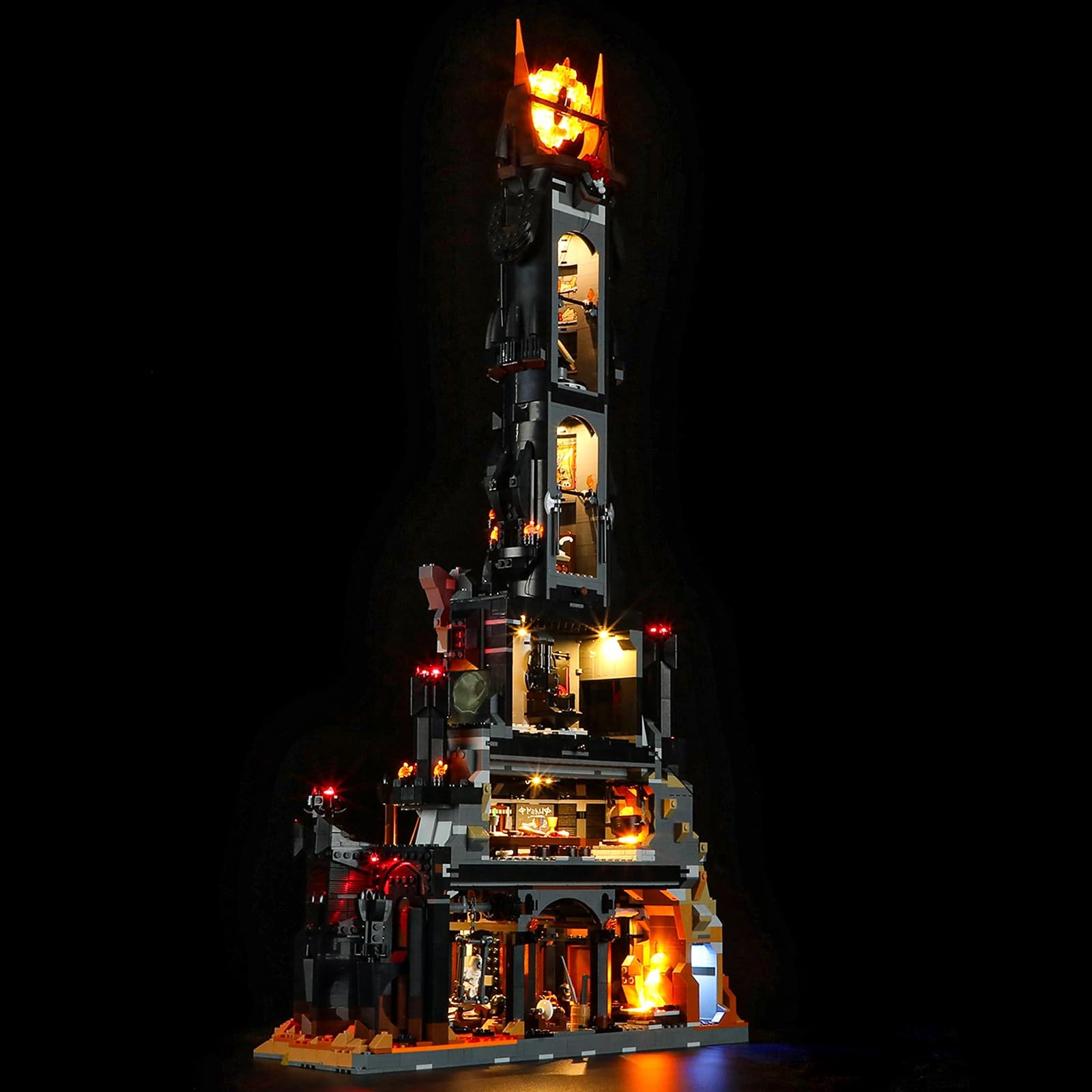 Luce LED Barad-dûr 10333 | Kit Completo Plug & Play per Lego - 3