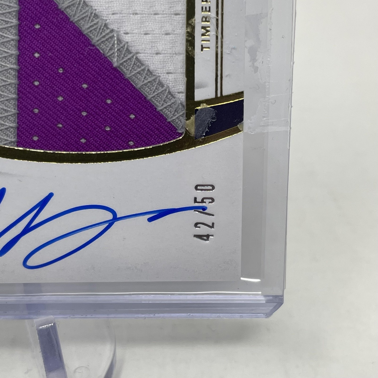 Luol Deng Premium Patch Auto 42/50 Panini Immaculate Timberwolves NBA Card view 2