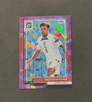2022-23 Panini Donruss Optic FIFA #174 Weston McKennie Purple Ice Prizm /99