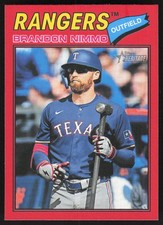 2026 Topps Heritage #119 Brandon Nimmo Red