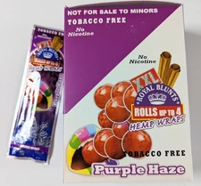 XXL Hemp Rolling Papers Purple Haze Hemparillo / 2 Per Pack, 25 Packs Per Box