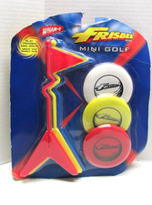 NEW WHAM-O Original Frisbee Disc Mini Golf Indoor/Outdoor 3 Discs  Targets 2001