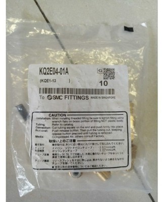 1Bag/10pcs New SMC KQ2E04-01A Bulkhead Union Brass Fitting #bv