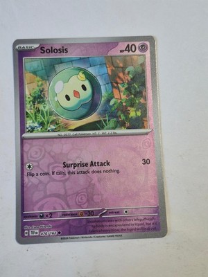 Solosis 070/162 Common Temporal Forces Pokemon Reverse Holo Near Mint