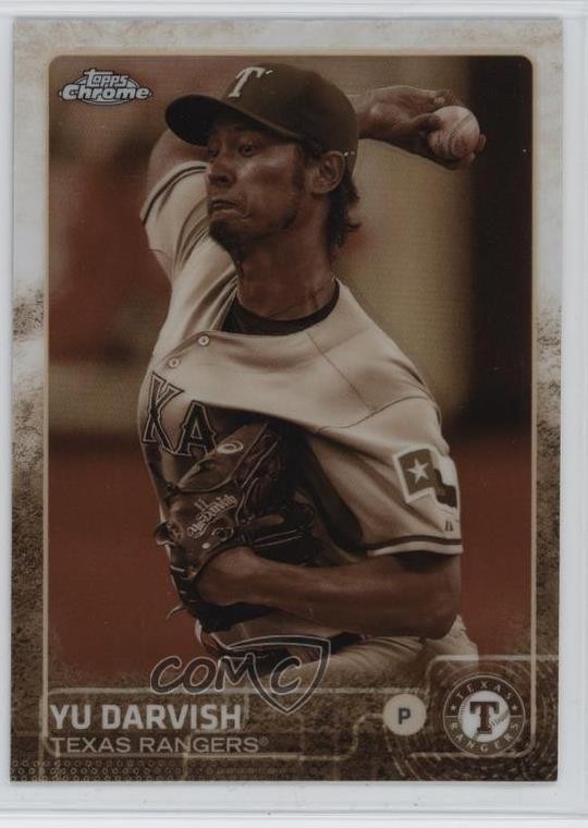 2015 Topps Chrome Sepia Refractor Yu Darvish #187 13st