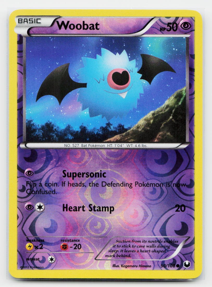 Woobat Common Dark Explorers 50/108 Pokemon TCG