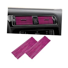 Car Air Conditioner Decoration Strip, 20PCS Flexible Crisp Ice Rose Red