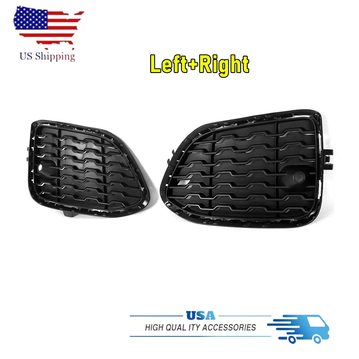 Front LH&RH Bumper Face Bar Grille For 51118056941 51118056942 BMW X3 F25 X4 F26