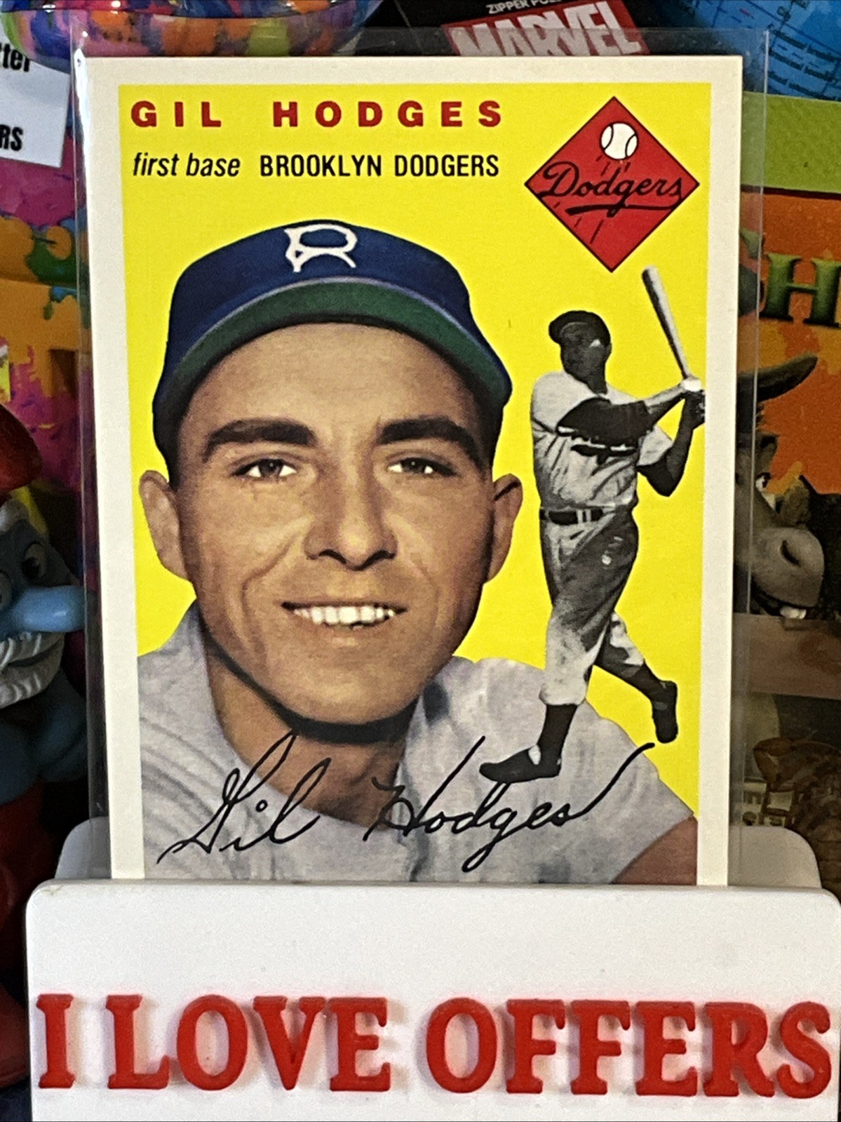1994 TOPPS ARCHIVES 1954 TOPPS REPRINTS GIL HODGES #102 BROOKLYN DODGERS C STORE