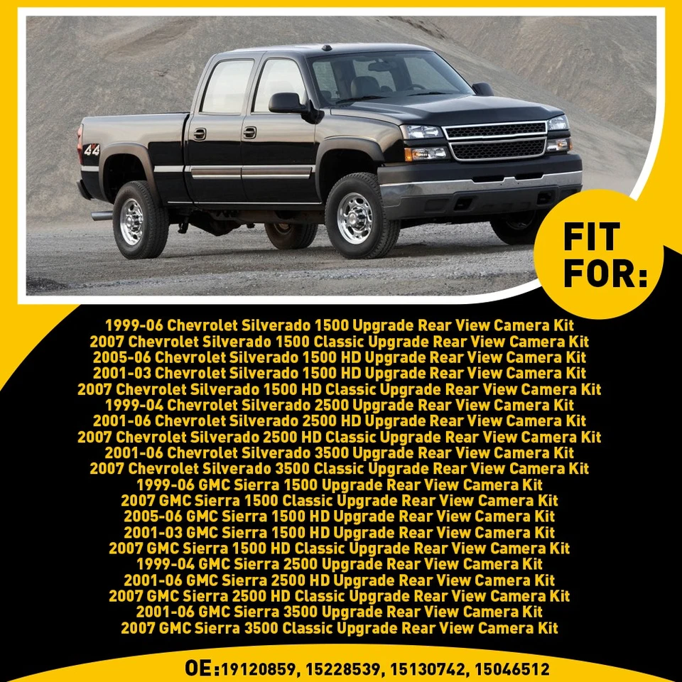 Tailgate Handle with Rear View Camera For 2001-2006 Chevrolet Silverado 3500 EOA - Image 2 of 4