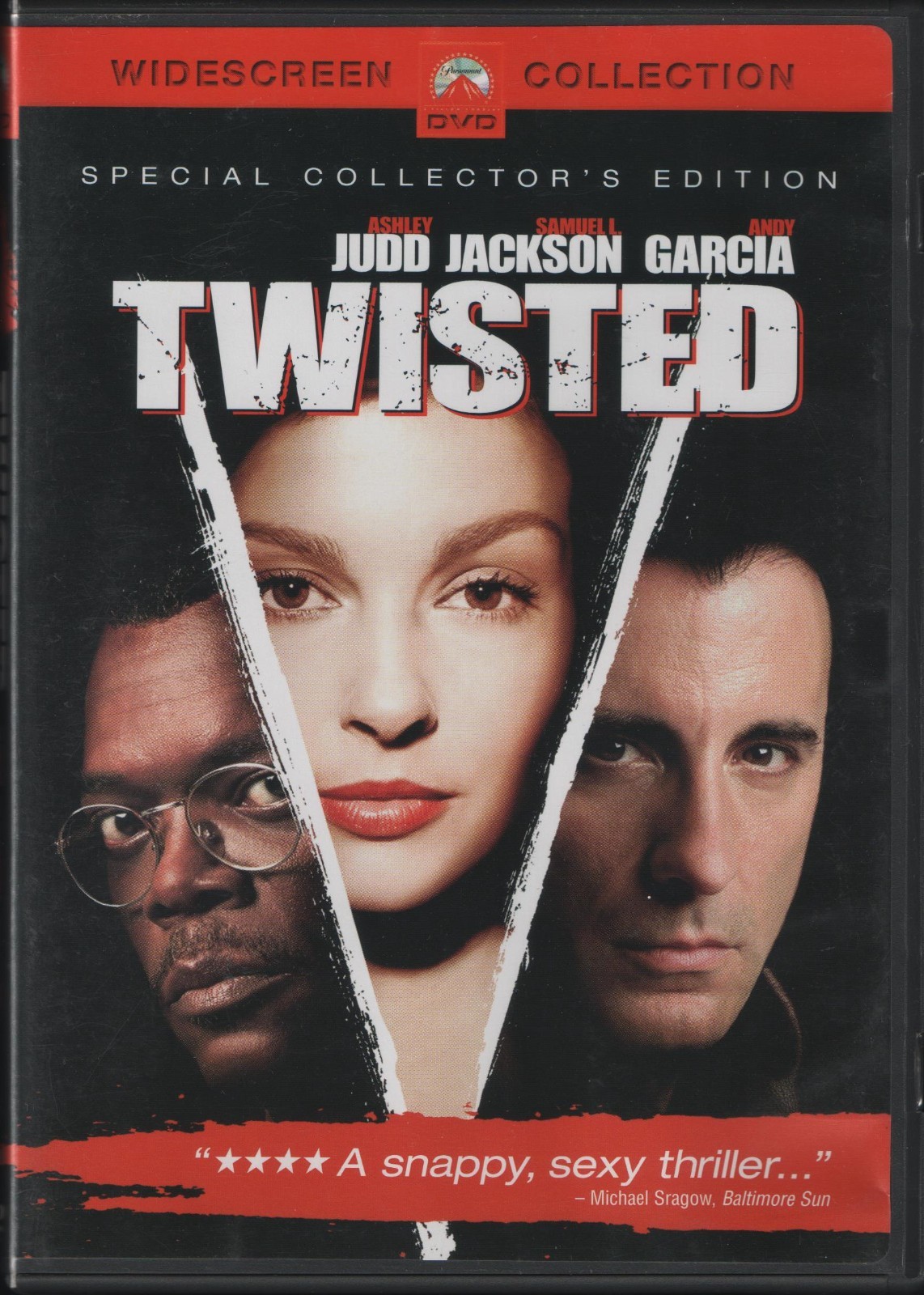 Twisted (DVD 2004) US NTSC REGION 1 Ashley Judd Samuel L. Jackson Andy García