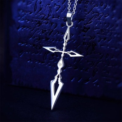 Fate Zero Saber Emiya Kiritsugu 925 Silver Necklaces FGO Command
