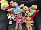 Cab. Patch Kids Lot of 7 Coleco Hasbro Dolls. 4 From 80's, 2 90's and one 2005