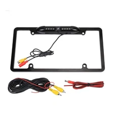 License Plate Frame Backup Camera, Rear View Camera with 8 LED, 170° Viewing ...