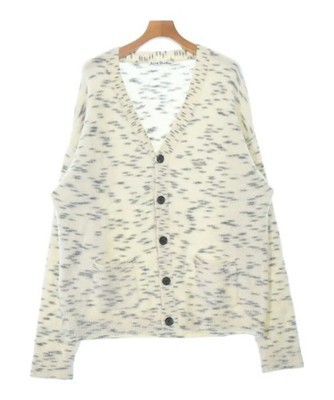Acne Studios Men's Cardigan Ivory Gray Allover Pattern Used