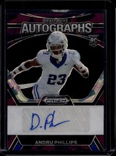 2024 Prizm Draft Picks #DPA-APS Andru Phillips Draft Picks Auto Purple Ice