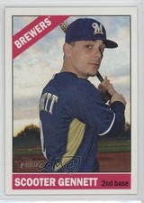 2015 Topps Heritage Gum Damage Back Scooter Gennett #95 0o9