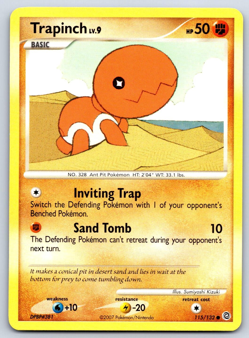 Trapinch Secret Wonders 115/132 Pokemon Card LP