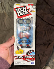 Tech Deck Bendy Boards Fingerboard Set W Working Wheels 5pc Erasers Td2331-wi Tech Deck Bendy Boards Fingerboard Set W Working Wheels 5pc Erasers Td2331-wi