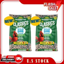 2 Pack Pennington Classic Wild Bird Feed and Seed, 40 lb. Bag, Dry