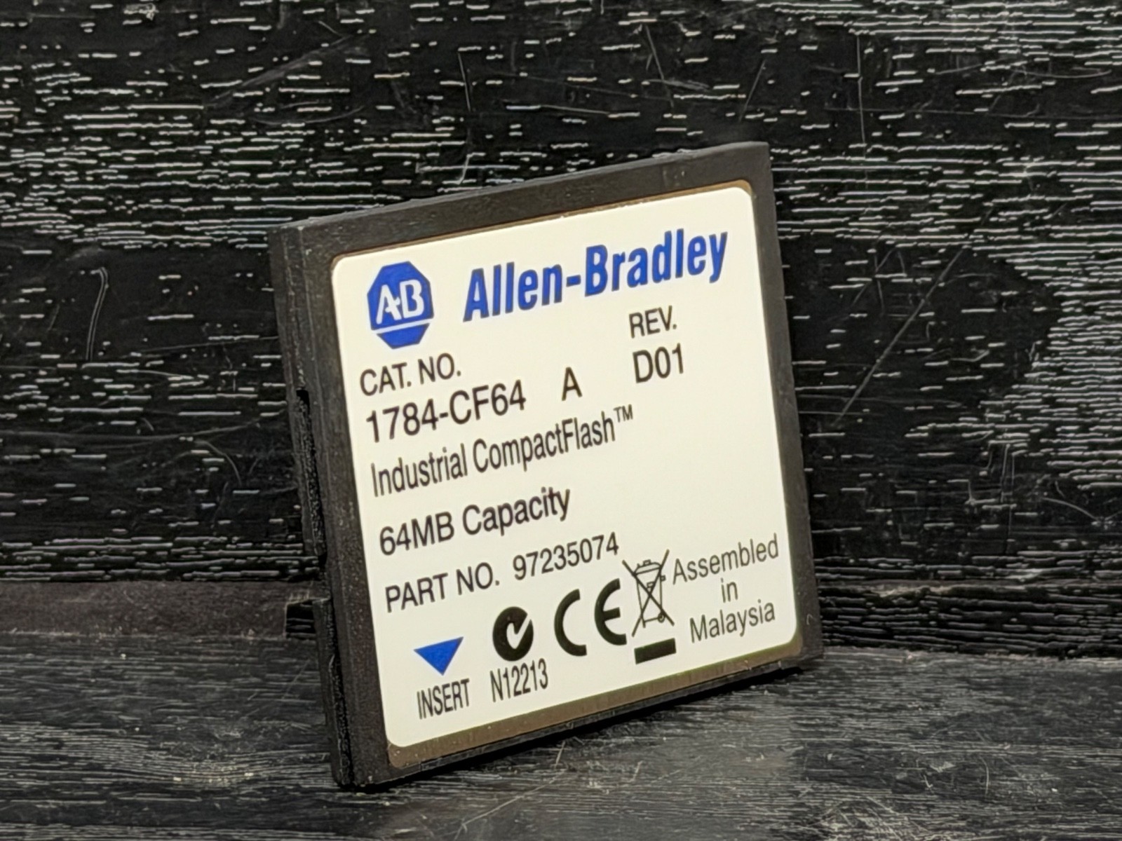 Allen Bradley 1784-CF64 Ser A CompactFlash Memory Card for ControlLogix 64MB OEM